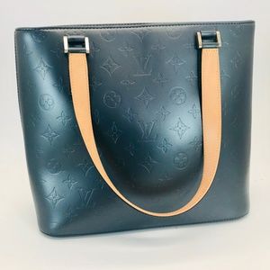 Louis Vuitton Mat Stockton Monogram Vernis Handbag